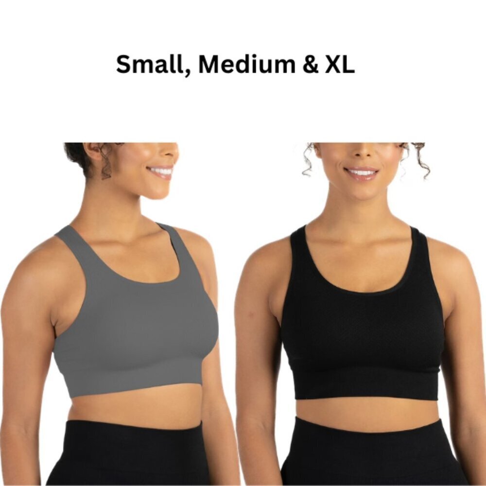 Member's Mark Women's Seamless Racerback Medium Support Sports Bra Sz S,M & XL